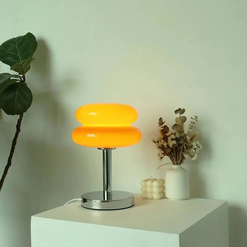 Bedside Lamp Soft LED USB-Powered Colorful Glass