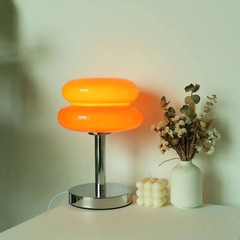 Bedside Lamp Soft LED USB-Powered Colorful Glass