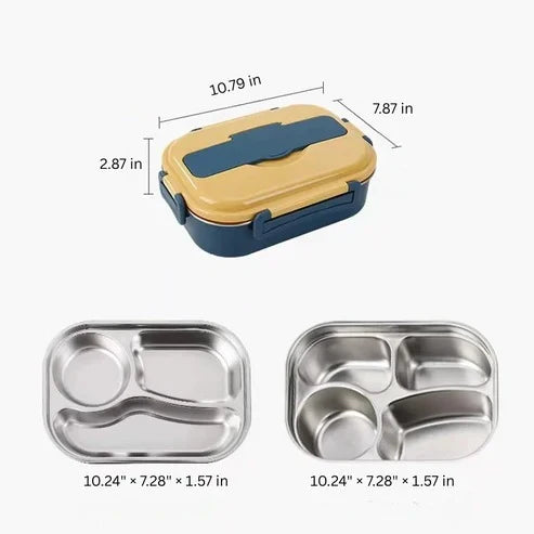 Bento Lunch Box Insulated & Leakproof Divided Compartments
