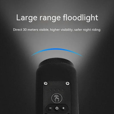 Bicycle Light & Horn 250-Lumen Rechargeable Remote Control