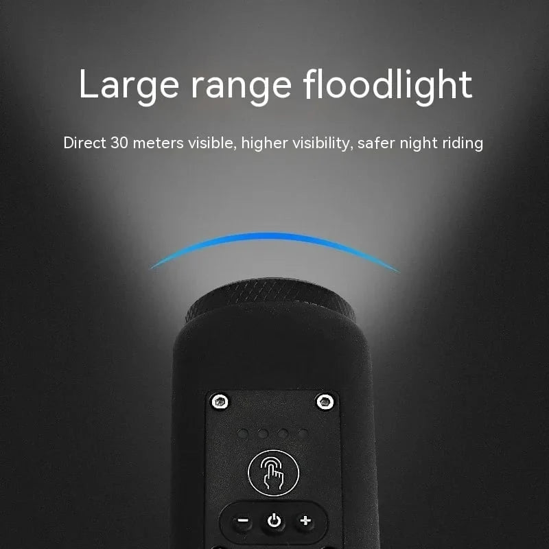 Bicycle Light & Horn 250-Lumen Rechargeable Remote Control