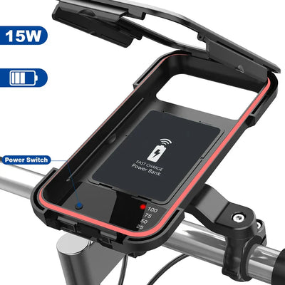 Bicycle Phone Mount Waterproof Touchscreen 5000mAh