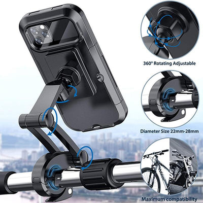Bicycle Phone Mount Waterproof Touchscreen 5000mAh