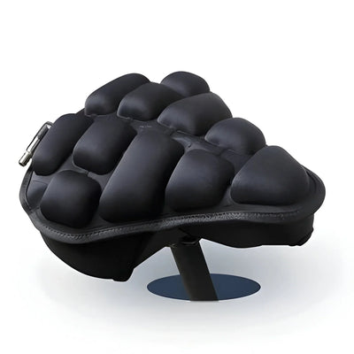 Bicycle Seat Cushion Inflatable Adjustable Firmness Breathable Lycra Cover