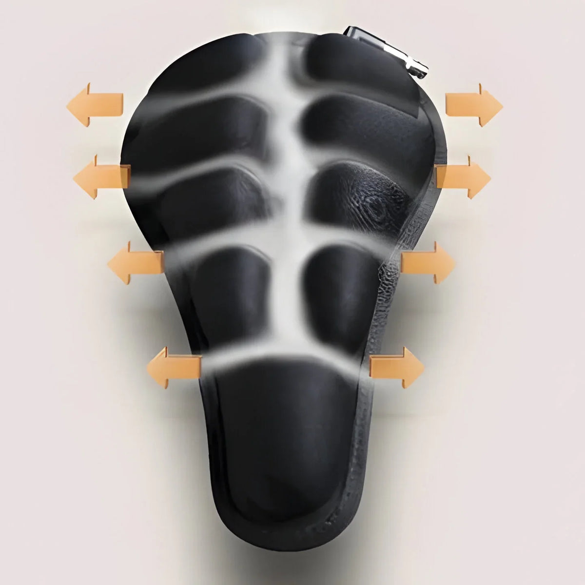 Bicycle Seat Cushion Inflatable Adjustable Firmness Breathable Lycra Cover