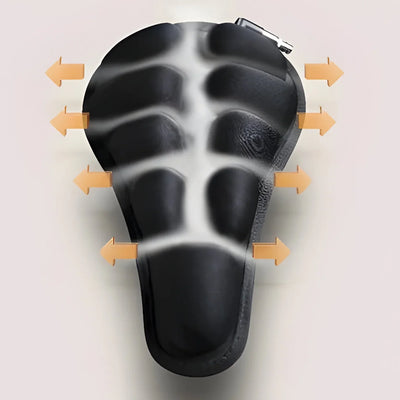 Bicycle Seat Cushion Inflatable Adjustable Firmness Breathable Lycra Cover