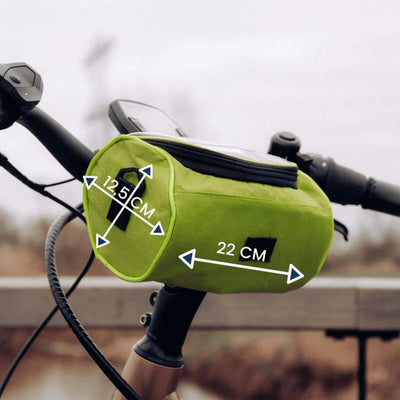 Bike Handlebar Phone Bag Touchscreen Splashproof Velcro Strap