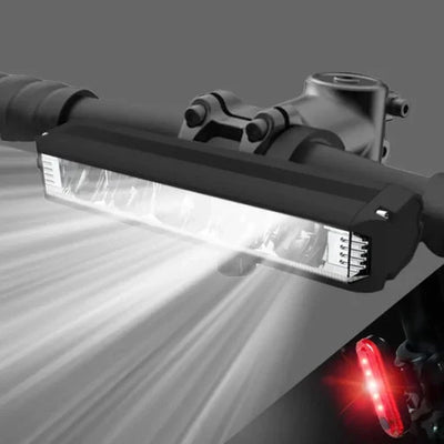 Bike Light USB-C Rechargeable Quick-Attach Mount Weather-Resistant