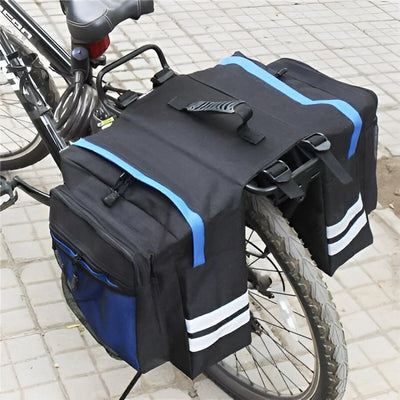 Bike Pannier Bag Double-Side 5.3 Gallon Weather-Resistant