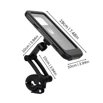 Bike Phone Holder Waterproof Touch Window & 360° Rotation