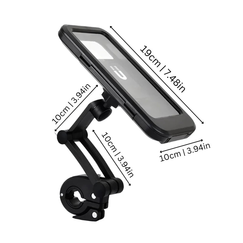 Bike Phone Holder Waterproof Touch Window & 360° Rotation