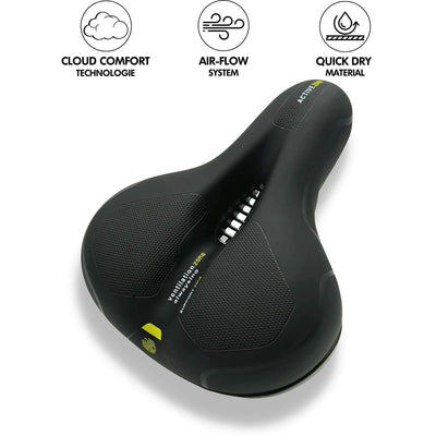 Bike Saddle Ergonomic Memory Foam Shock-Absorbing & Breathable