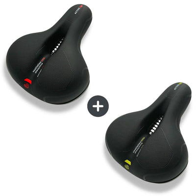 Bike Saddle Ergonomic Memory Foam Shock-Absorbing & Breathable