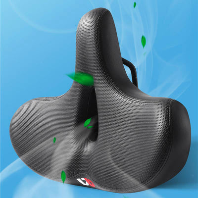 Bike Saddle Extra Wide Ergonomic Cutout High-Density Padding