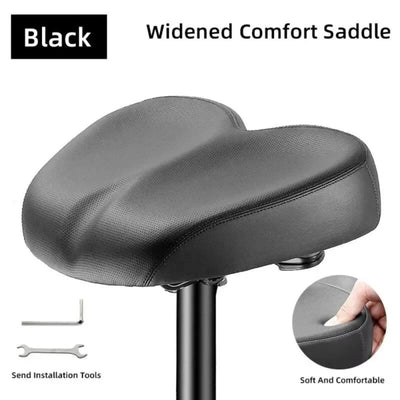 Bike Saddle Extra-Wide Shock-Absorbing Waterproof Cover
