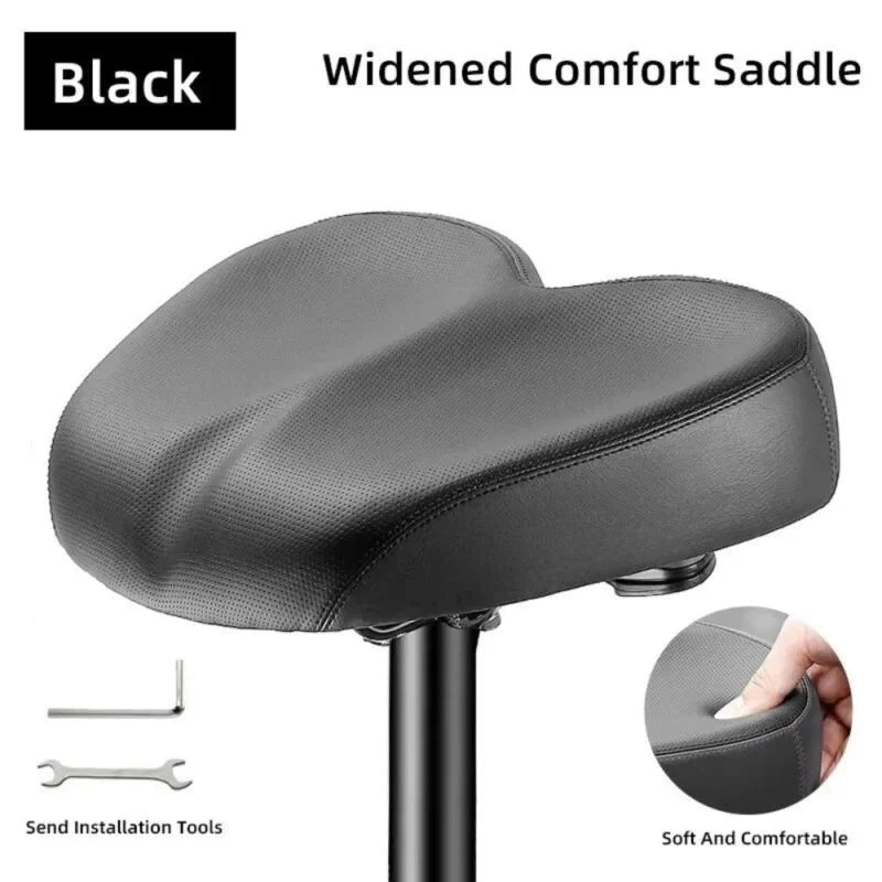 Bike Saddle Extra-Wide Shock-Absorbing Waterproof Cover