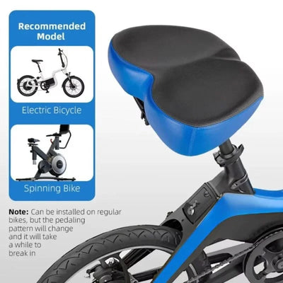 Bike Saddle Extra-Wide Shock-Absorbing Waterproof Cover