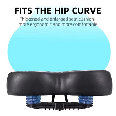 Bike Saddle Extra-Wide Shock-Absorbing Waterproof Cover