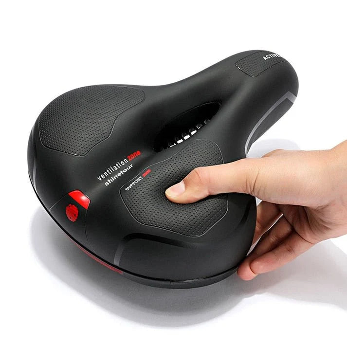 Bike Saddle Gel Core Waterproof & Breathable Rear Reflector