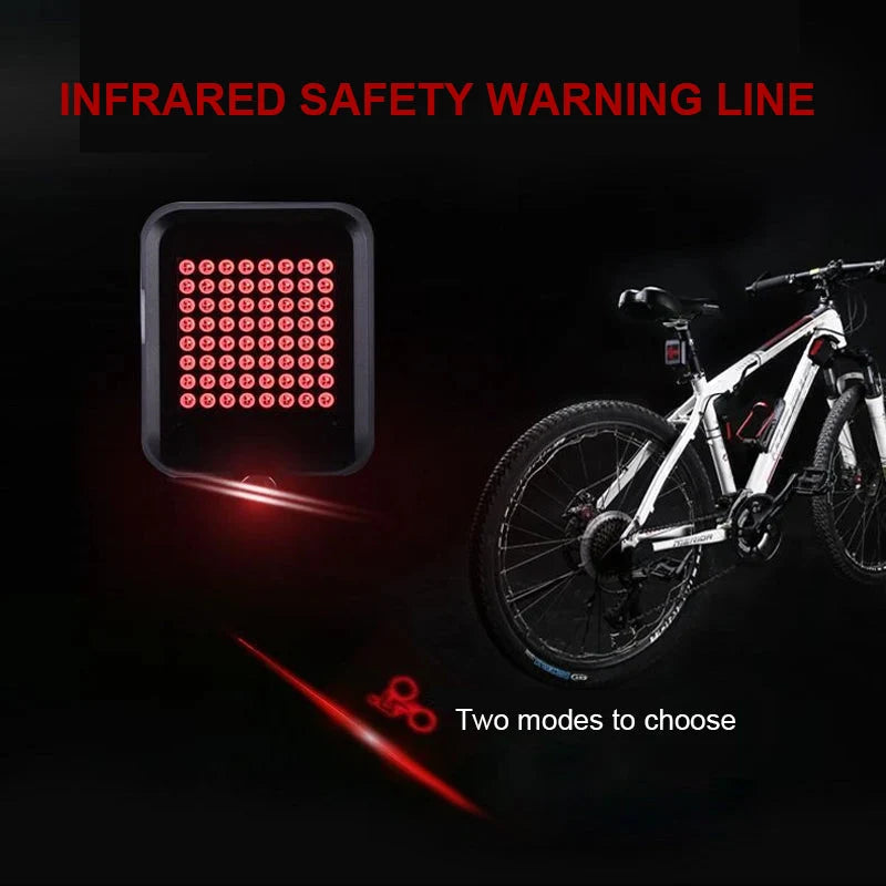 Bike Tail Light Motion-Activated Turn Signals & Brake Alerts