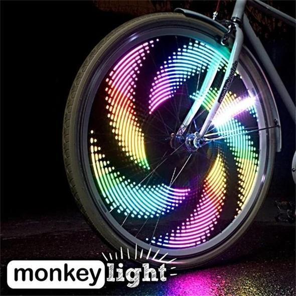 Bike Wheel Lights RGB 30 Patterns Motion-Activated IP65 Water-Resistant