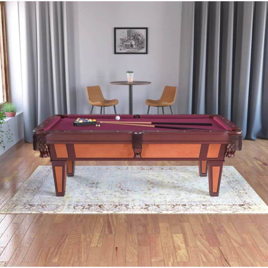 Billiard Table 7.5-Foot Accuslate Surface & Built-In Leveling