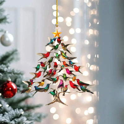 Bird Christmas Ornament Crystal Glass Light-Reflecting Ready to Hang