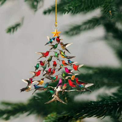 Bird Christmas Ornament Crystal Glass Light-Reflecting Ready to Hang