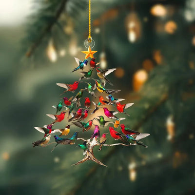 Bird Christmas Ornament Crystal Glass Light-Reflecting Ready to Hang