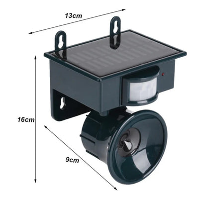 Bird Deterrent Solar-Powered Motion Sensor Natural Predator Calls