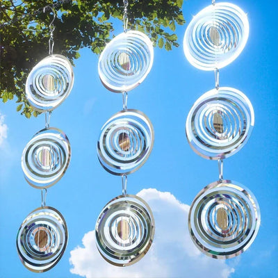 Bird Deterrent Spinner Stainless Steel 360-Degree Reflective Wind-Powered