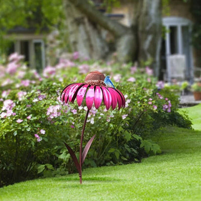 Bird Feeder Flower Design Multi-Bird Weather-Resistant Metal