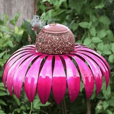 Bird Feeder Weather-Resistant Metal Hinged Lid for Easy Refills