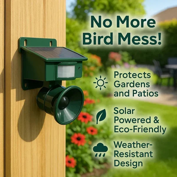 Bird Repeller Motion-Activated Adjustable Sensitivity Weatherproof