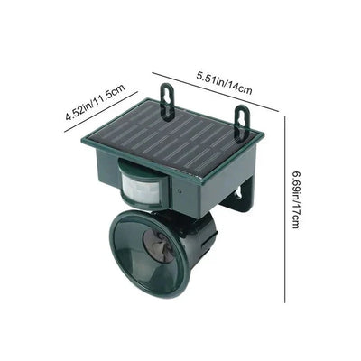 Bird Repeller Motion-Activated Adjustable Sound Weather-Resistant