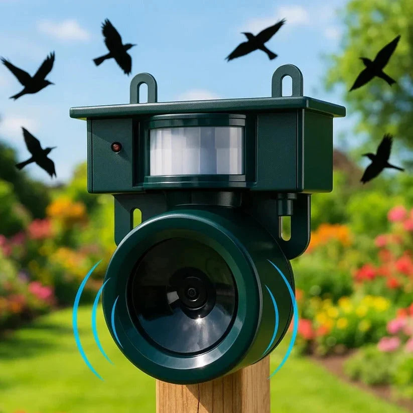 Bird Repeller Solar-Powered Motion-Activated Weather-Resistant