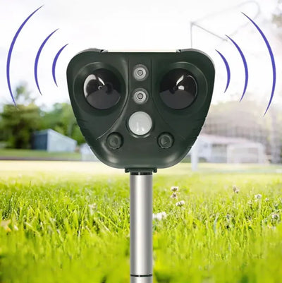Bird Repeller Solar-Powered Ultrasonic Five Adjustable Modes