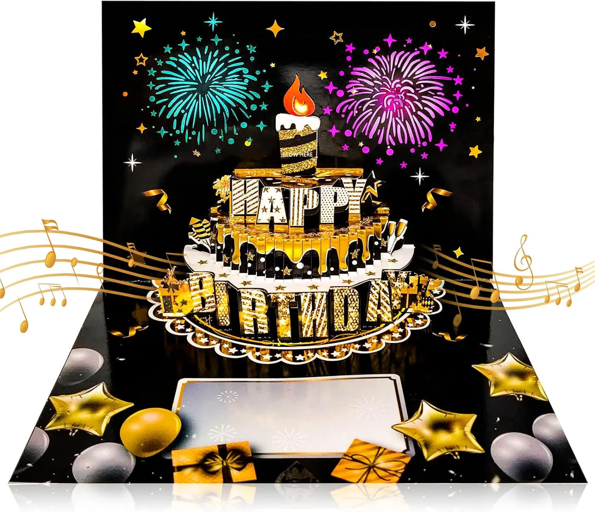 Birthday Card 3D Pop-Up & Music
