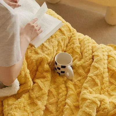 Blanket Double-Sided Lambswool & Flannel Machine Washable Waterproof