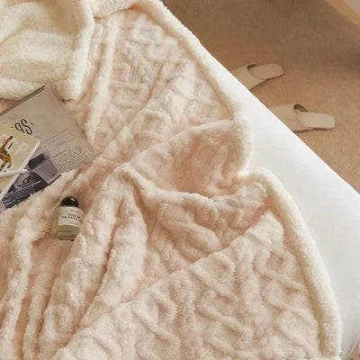 Blanket Double-Sided Lambswool & Flannel Machine Washable Waterproof