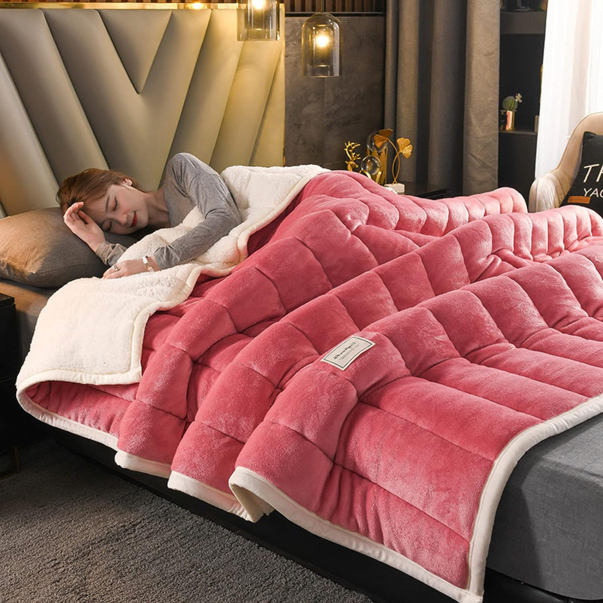 Blanket Extra-Warm Double-Layer Machine Washable