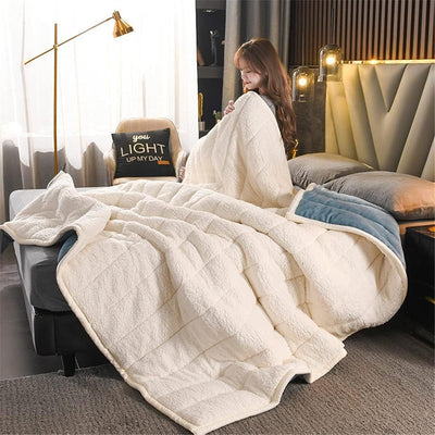 Blanket Extra-Warm Double-Layer Machine Washable