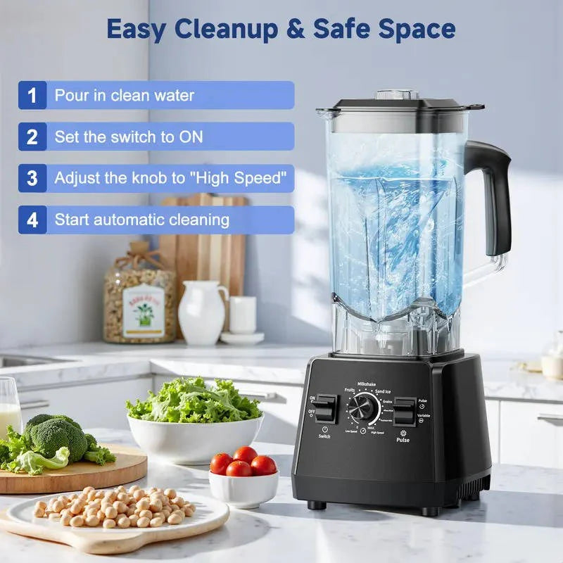 Blender & Grinder 2400W 15-Speed Variable Control