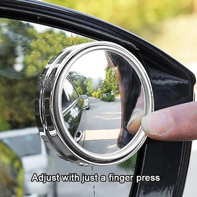 Blind Spot Mirror Convex 360-Degree Adjustable Suction Mount Anti-Fog Coating