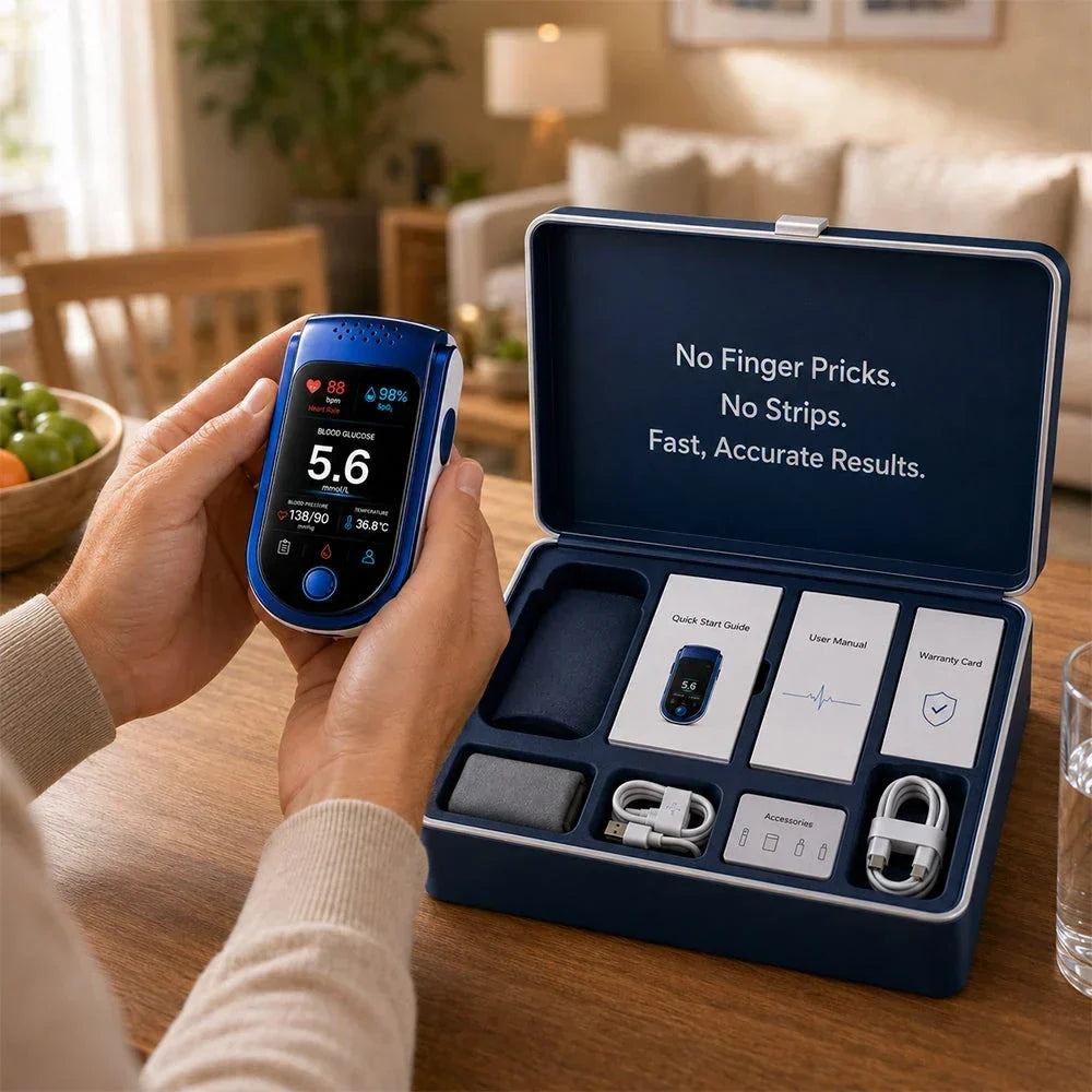 Blood Glucose Monitor Non-Invasive Digital Display