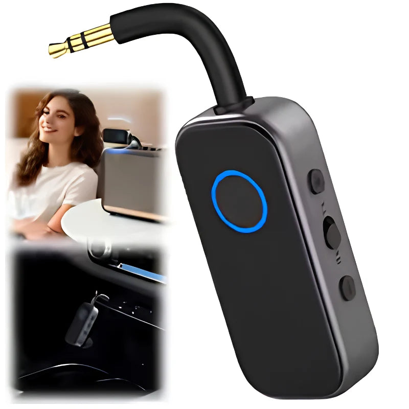 Bluetooth Transmitter & Receiver 2-in-1 Compact Auto-Pairing