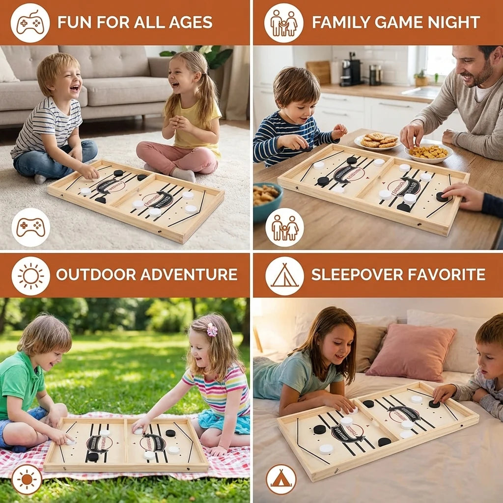 Board Game Catapult Launch Natural Wood Quick Setup