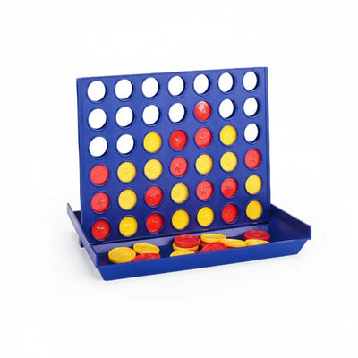 Board Game Four-In-A-Row Foldable Portable Two-Player