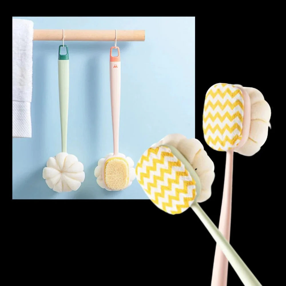 Body Scrubber Dual-Sided 13.8 Inch Handle