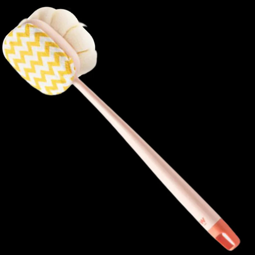Body Scrubber Dual-Sided Brush Long Handle Lightweight & Durable